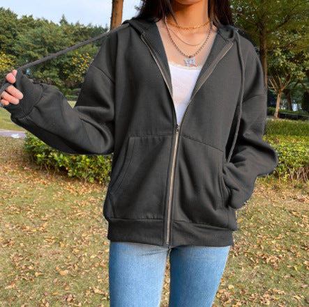 Women Zip Up Sweatshirt Hooded