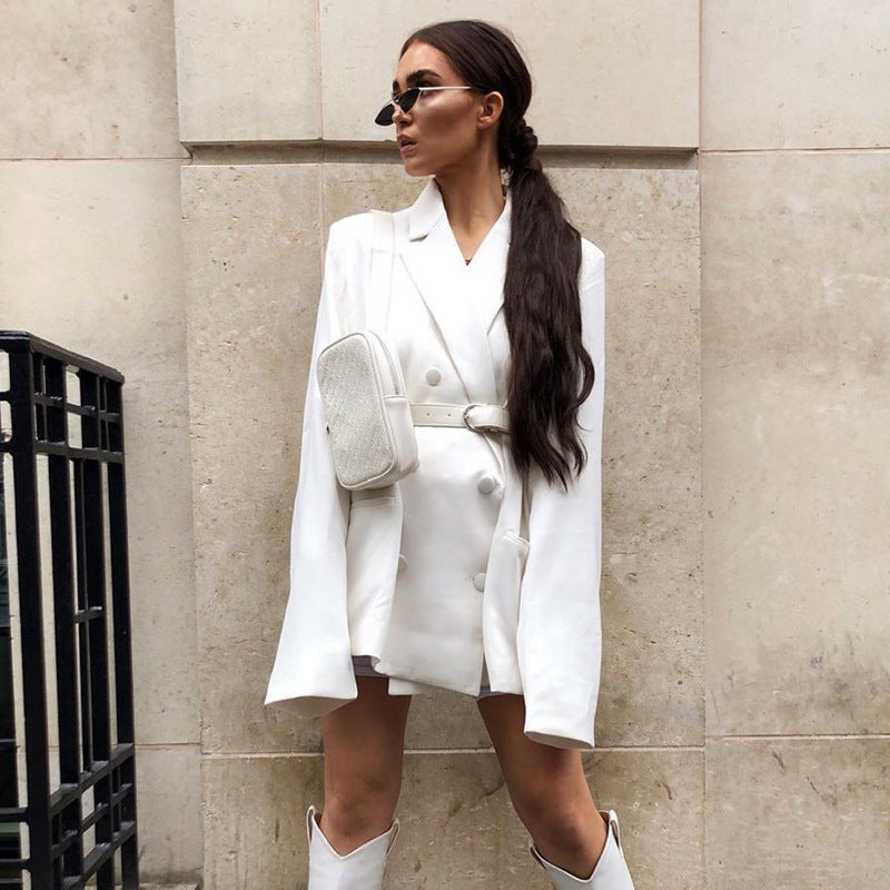 Loose Long-sleeved Retro Casual Suit