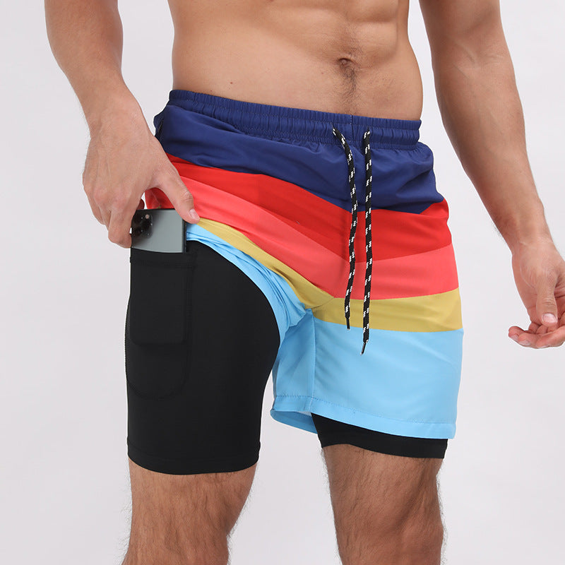 Double Layer Casual Sport And Beach Shorts