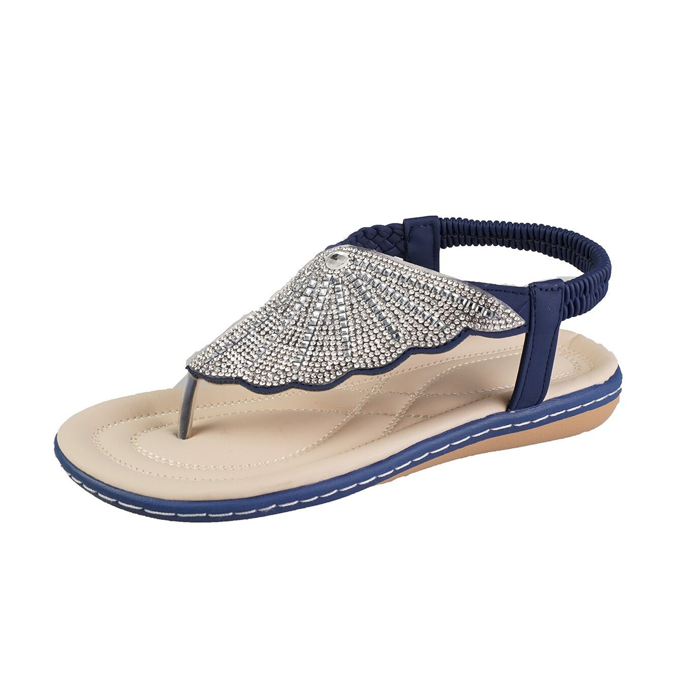 Women Fashion Casual Low Heel Flat Slides Slippers