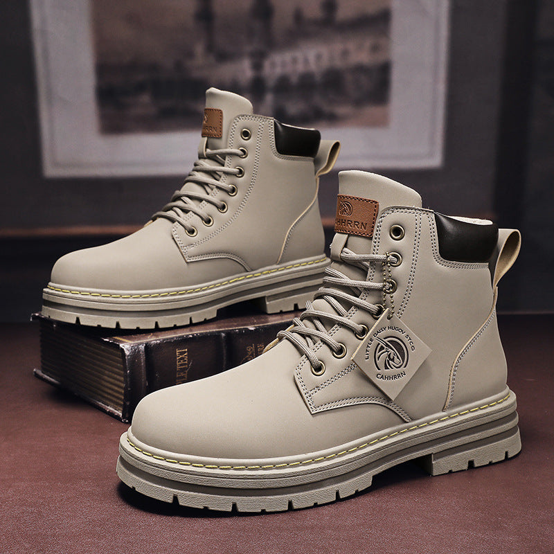 Plus Size Vintage Leather Worker Boot