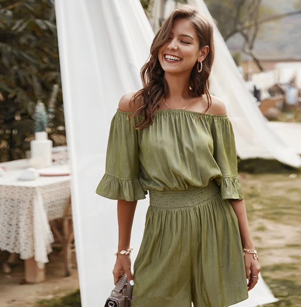 Shorts Sleeve Jumpsuit