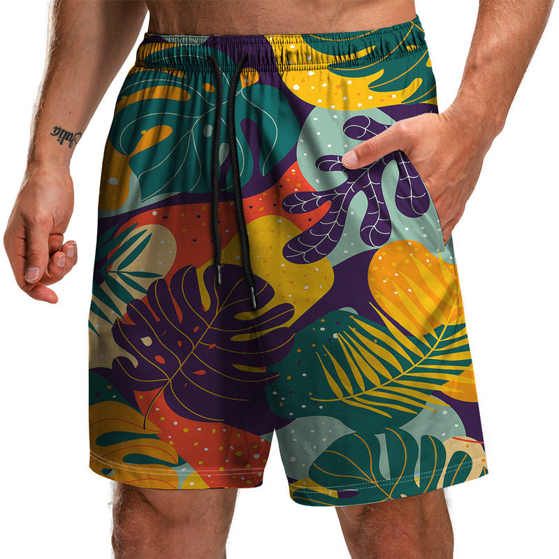 New Summer Leaf Series 3D Printed Shorts