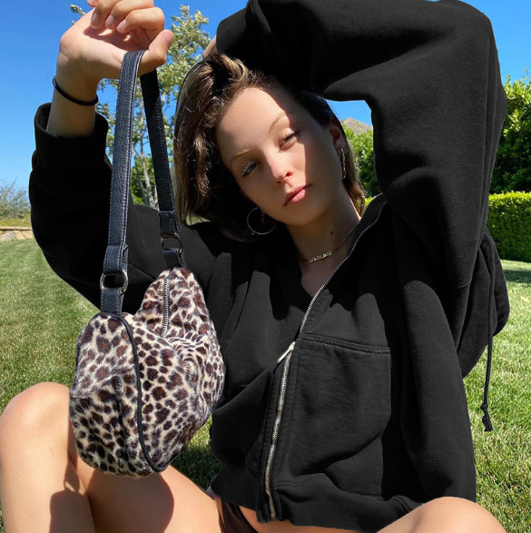 Women Zip Up Sweatshirt Hooded