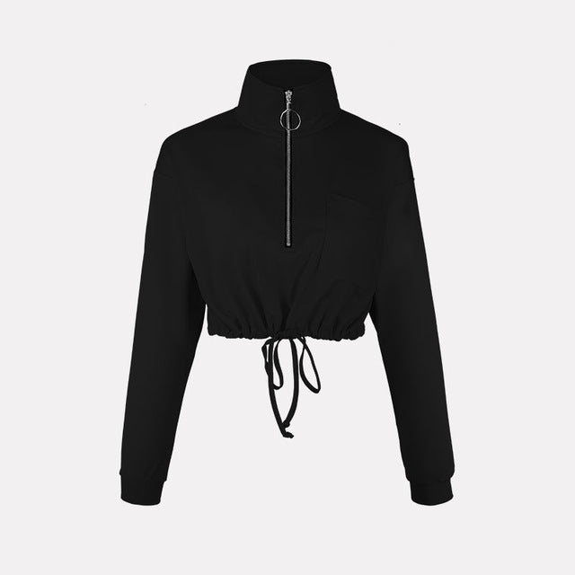 Women Short Streetwear Sexy Hoodie