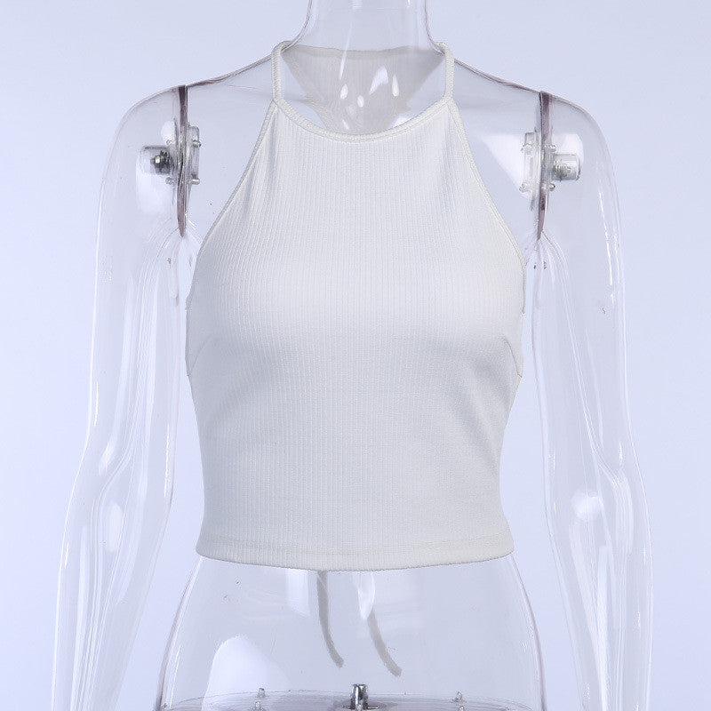 Women Are Short Sleeveless Vest Tops