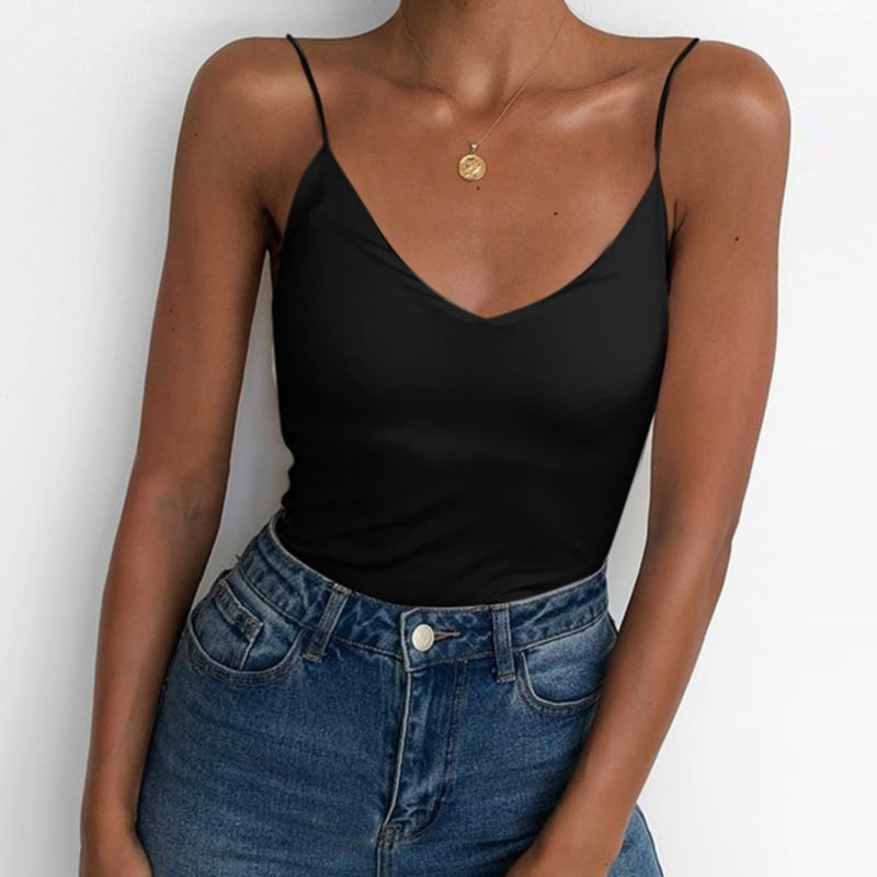 Solid Camis Vest Women Tank Tops