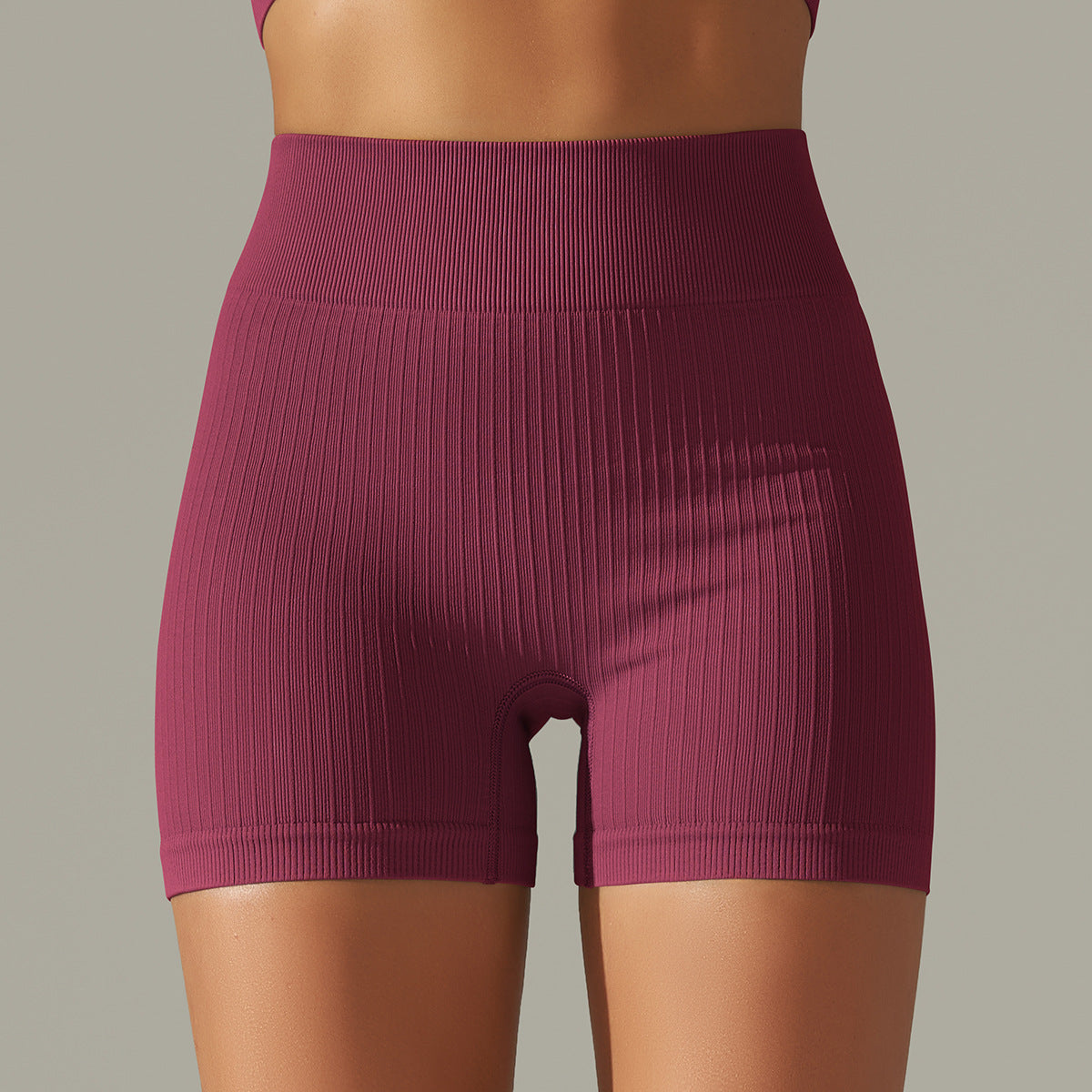 Seamless Thread Knitted Yoga Shorts Pants