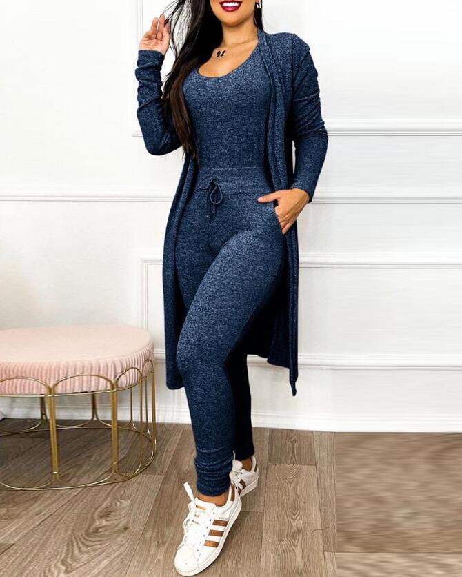 Suit High Waist Slip-on Casual Pants