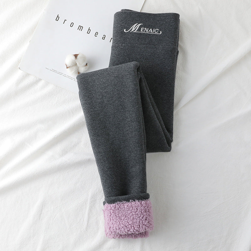 High Waist Slim Warm Cotton Pants
