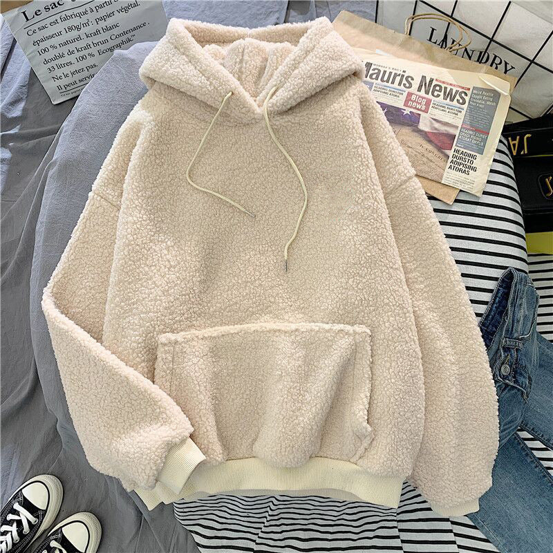 Thickened Lamb Down Furry Sweater