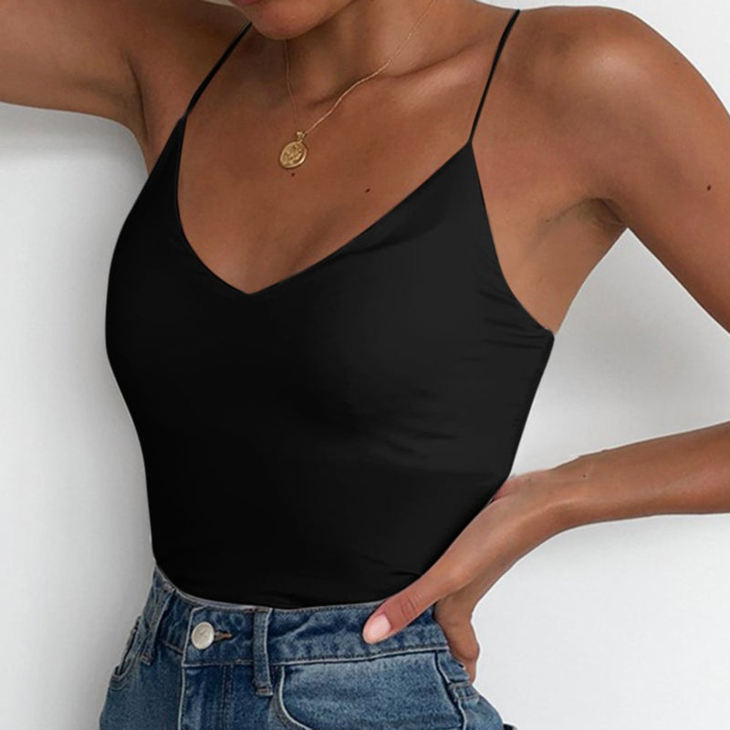 Solid Camis Vest Women Tank Tops