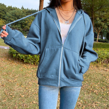 Women Zip Up Sweatshirt Hooded