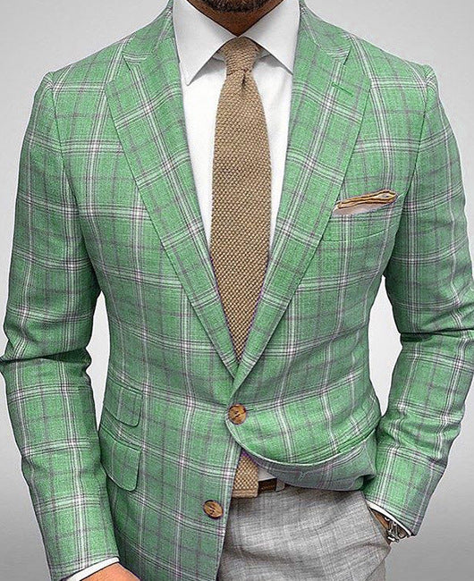Casual Slim Fit Men's Striped Blazer