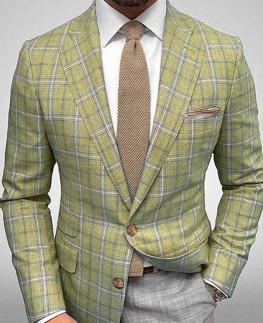 Casual Slim Fit Men's Striped Blazer