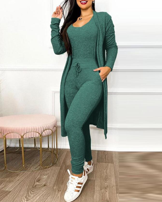 Suit High Waist Slip-on Casual Pants