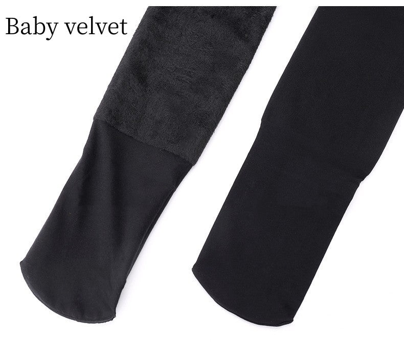 Extra Large Plus Velvet Skin Color Leggings