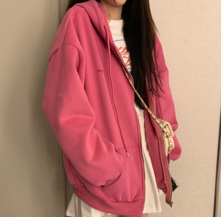 Women Zip Up Sweatshirt Hooded