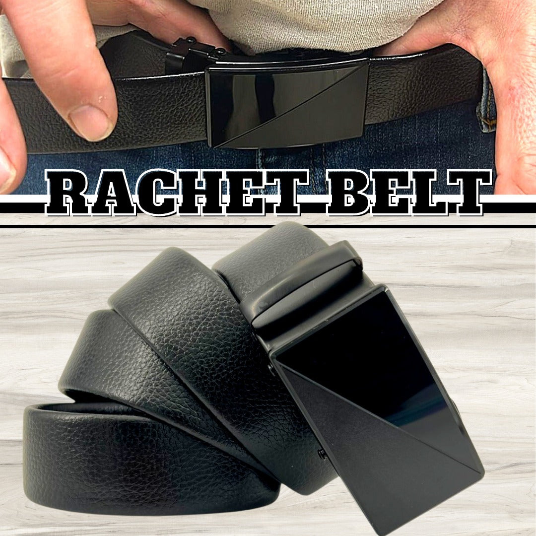 Leather Adjustable Slide Buckle Belts