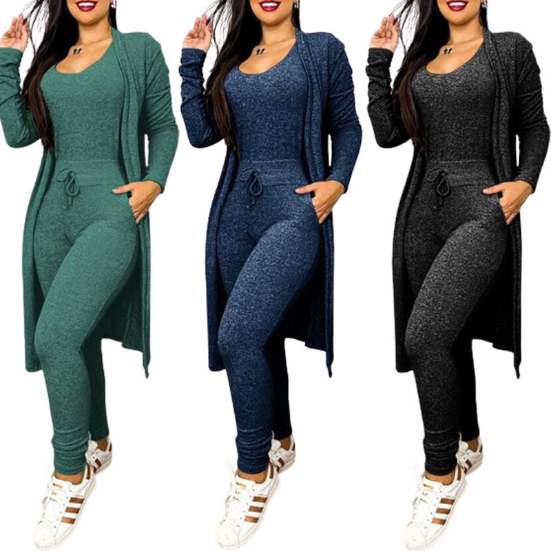 Suit High Waist Slip-on Casual Pants