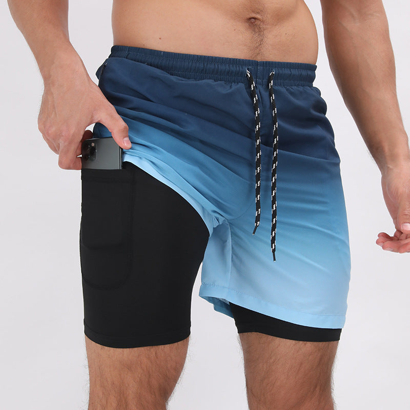 Double Layer Casual Sport And Beach Shorts