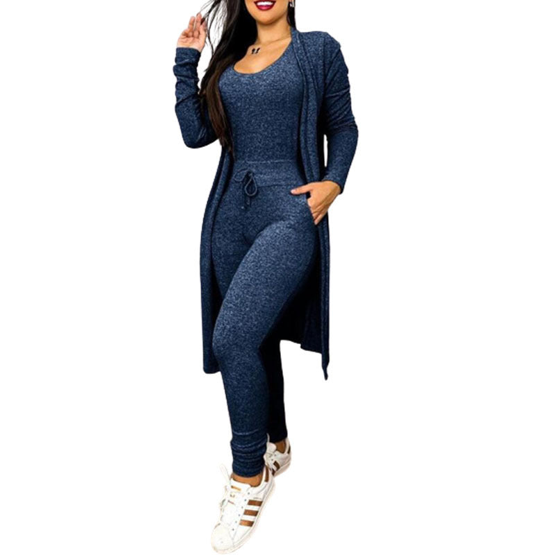 Suit High Waist Slip-on Casual Pants