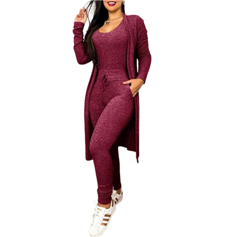 Suit High Waist Slip-on Casual Pants