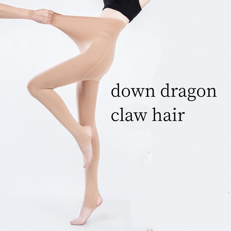 Extra Large Plus Velvet Skin Color Leggings