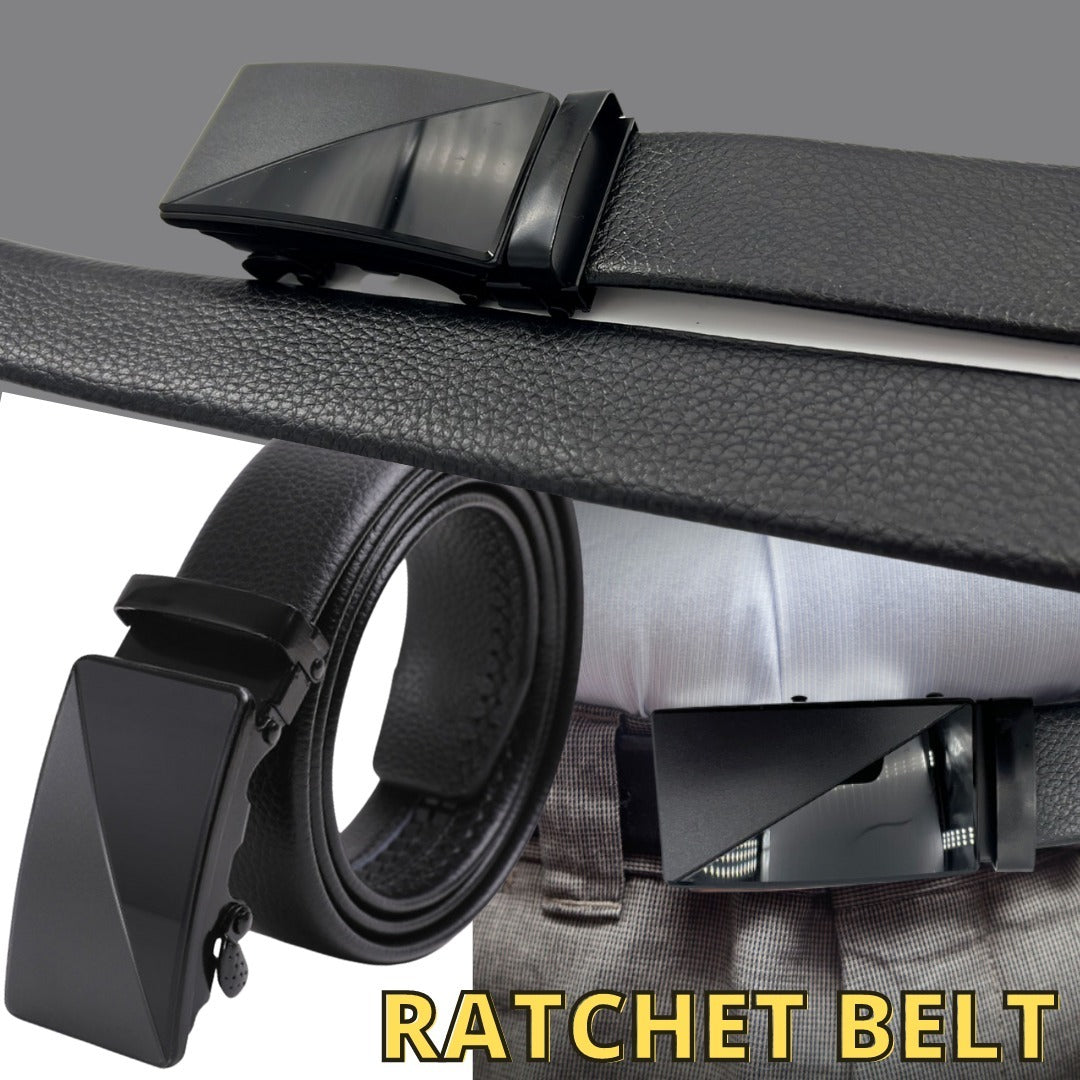 Leather Adjustable Slide Buckle Belts