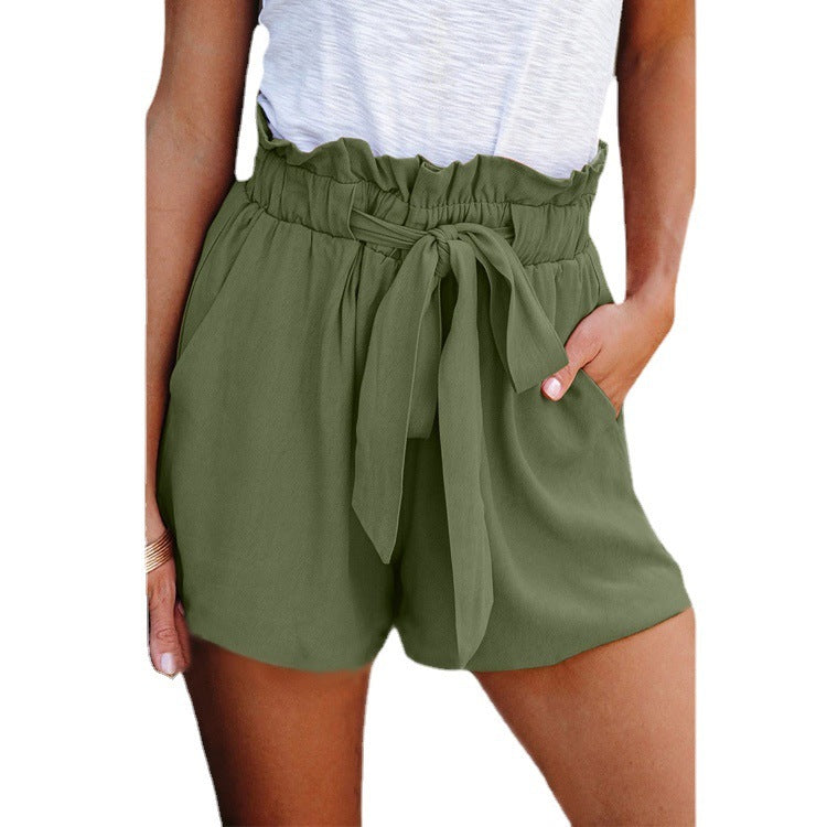 Women Casual Loose High Waist Shorts