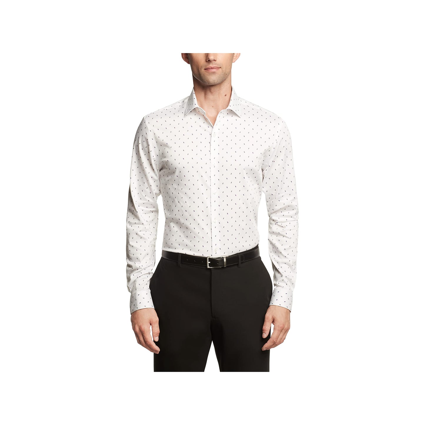 Van Heusen Men's Dress Shirt Slim Fit Ultra Wrinkle Free Flex Collar Stretch, Concord, 15"-15.5" Neck 32"-33" Sleeve