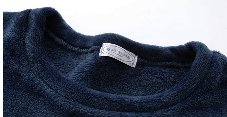 Comfortable Round Neck Warm Home Wear Casual Pajama Sets