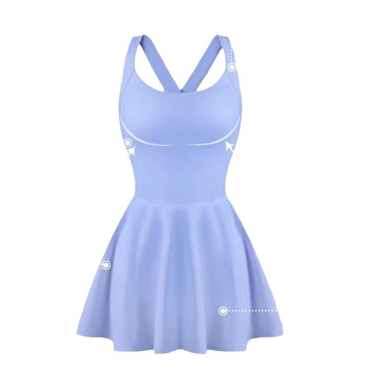 Outdoor Sports Tennis Skirt Slim Fit Anti-exposure Shorts