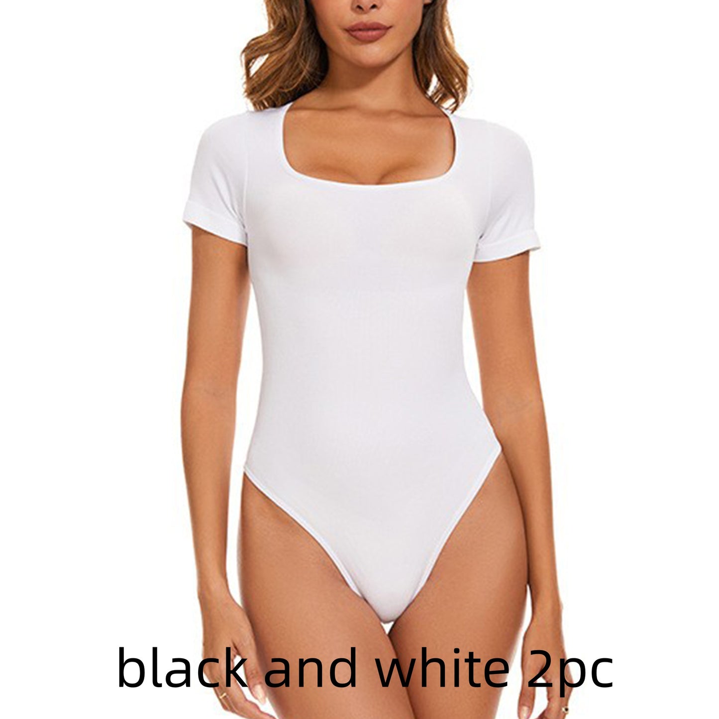 One-piece Seamless Short Sleeve