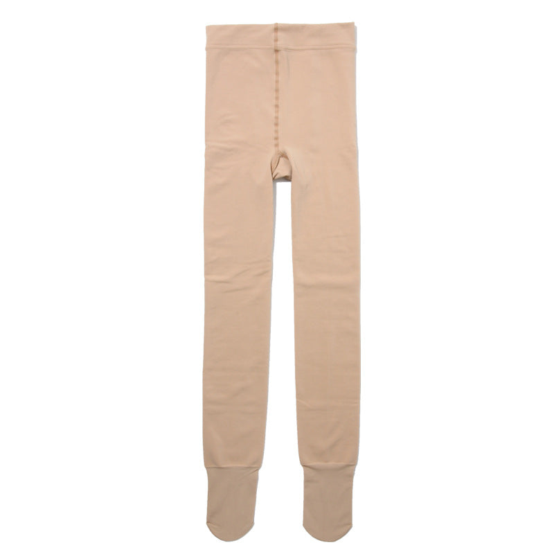 Extra Large Plus Velvet Skin Color Leggings