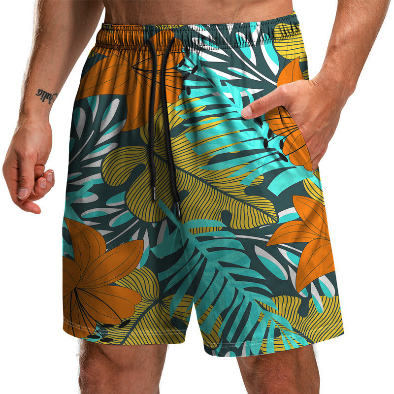 New Summer Leaf Series 3D Printed Shorts