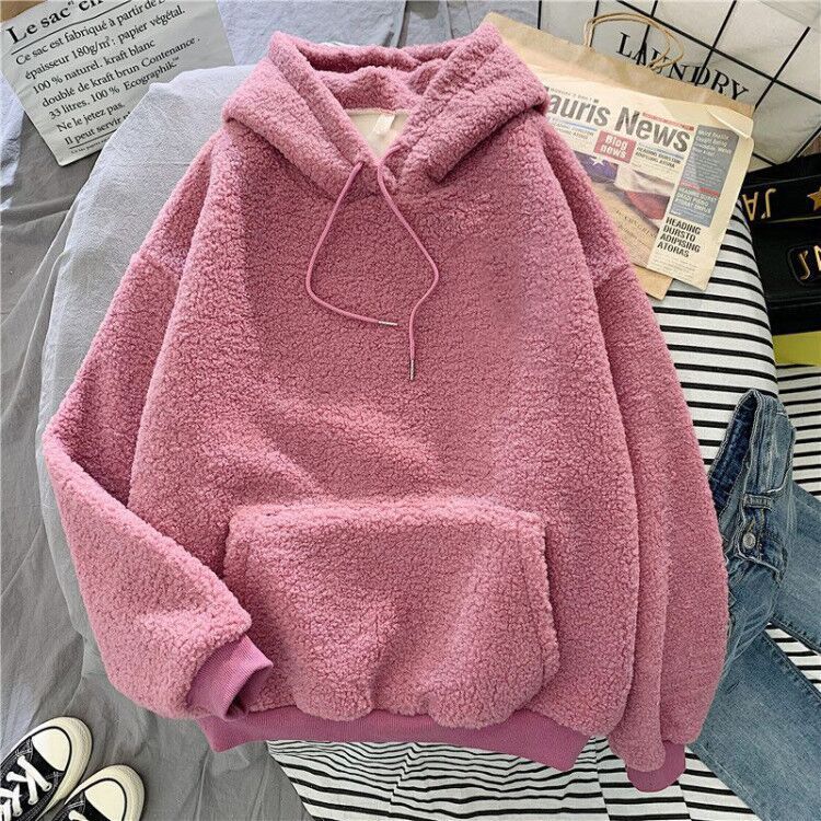 Thickened Lamb Down Furry Sweater