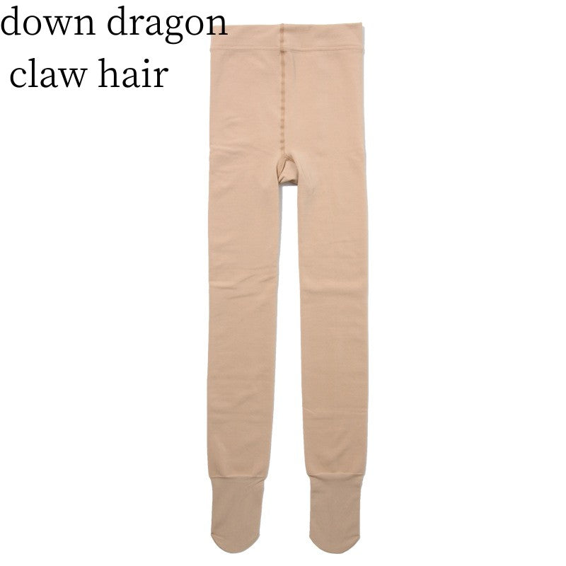 Extra Large Plus Velvet Skin Color Leggings