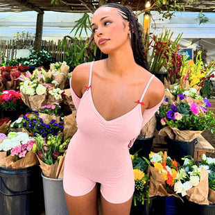 One Shoulder Slim Fit Hip Raise Jumpsuit