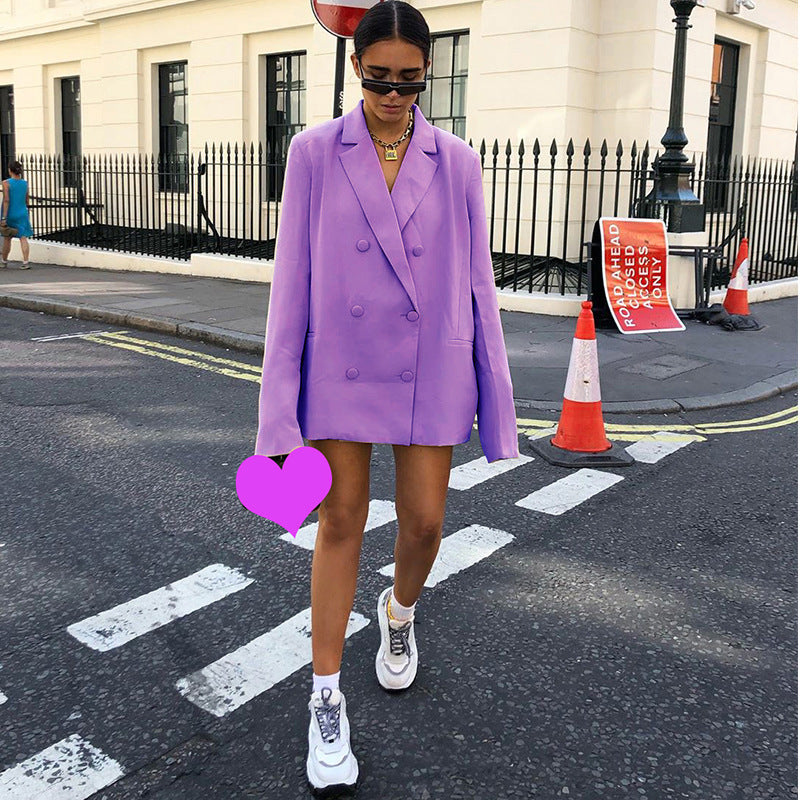 Loose Long-sleeved Retro Casual Suit
