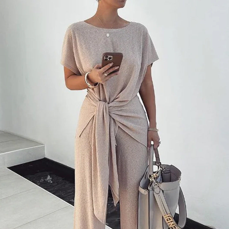 Lace-up Graceful And Fashionable Suit