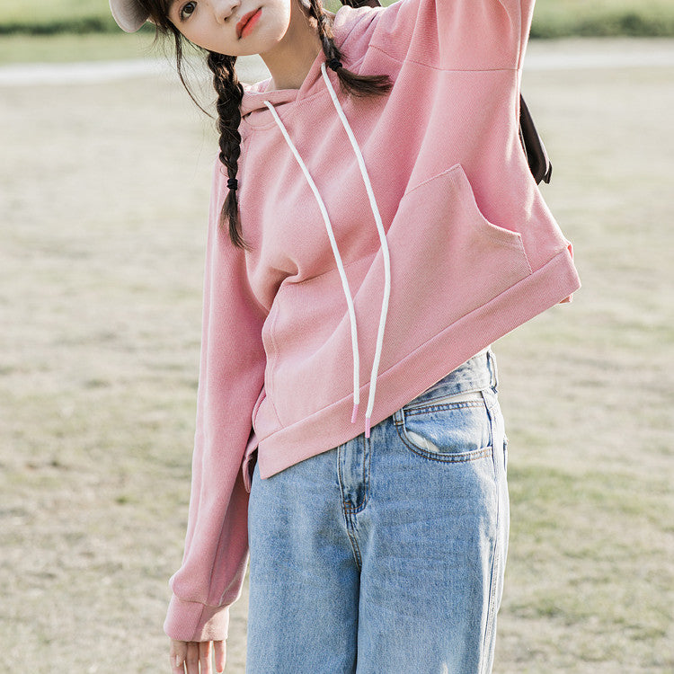 Women's Solid Color Cropped Jacket