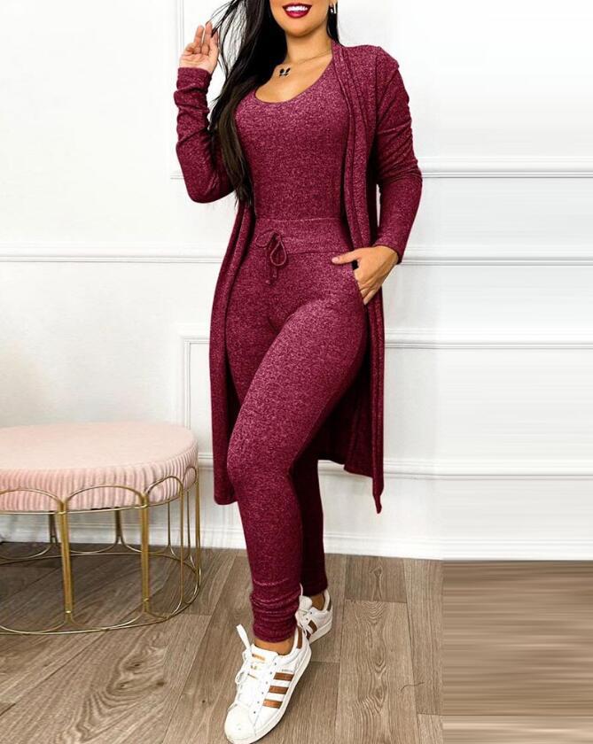 Suit High Waist Slip-on Casual Pants
