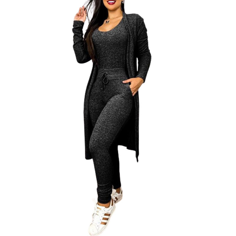 Suit High Waist Slip-on Casual Pants