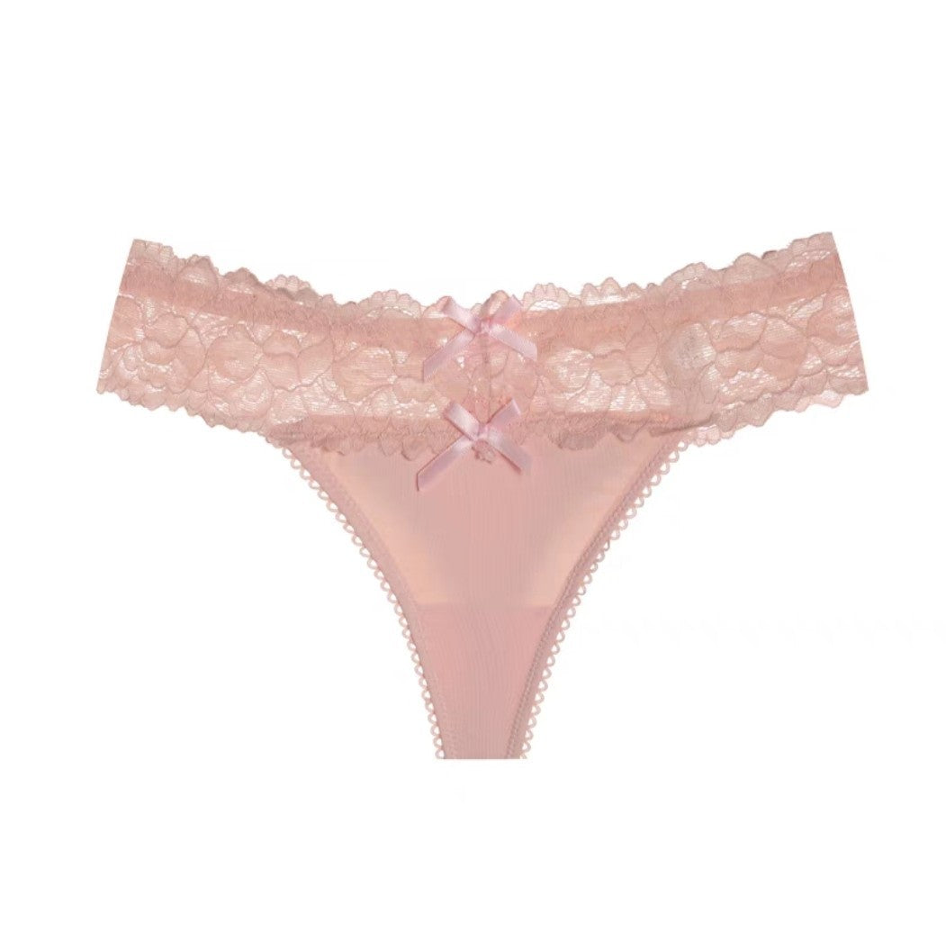 Double Flower Ribbon Low Waisted Shorts