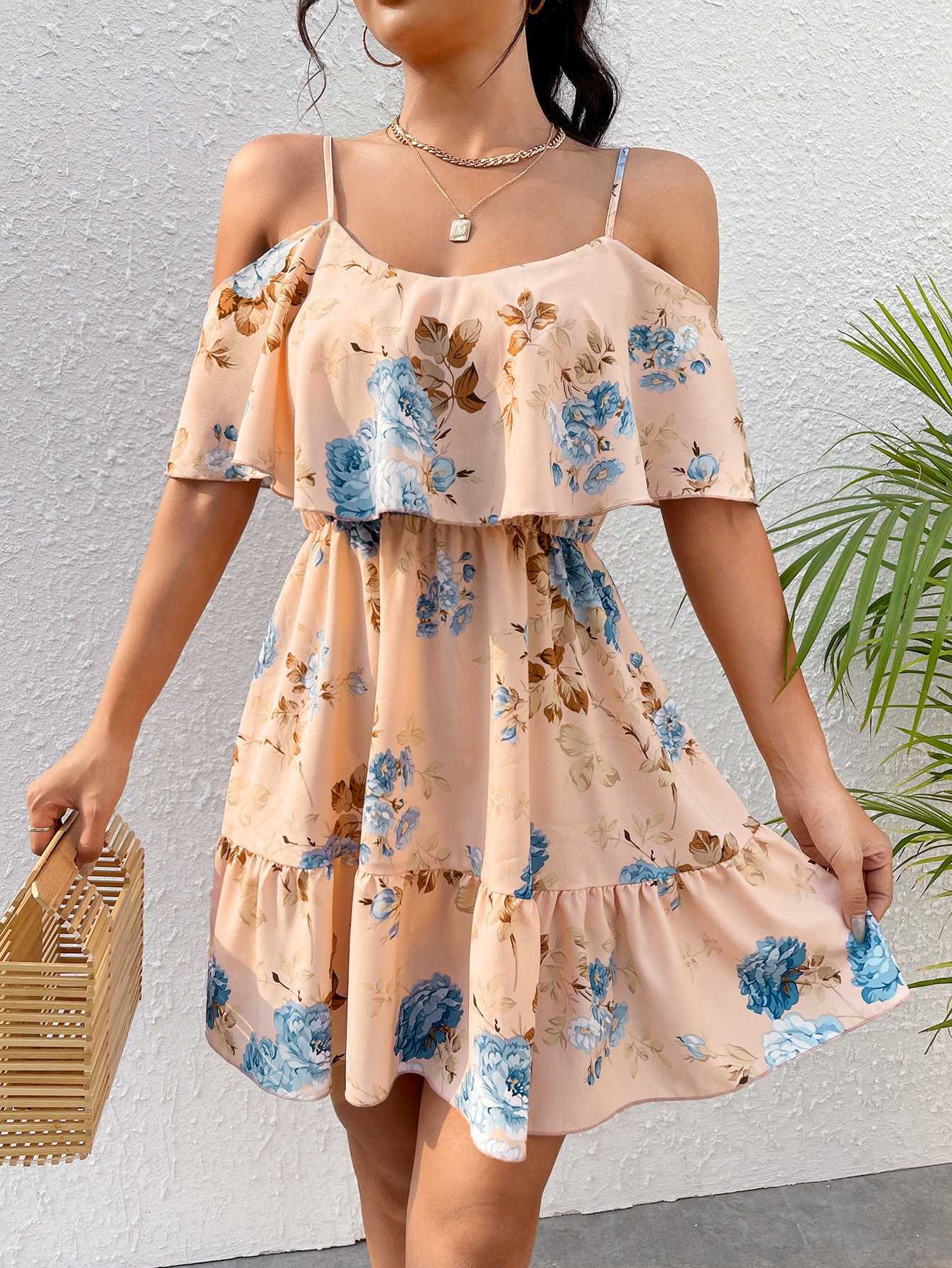 Off-Shoulder Waist Dress