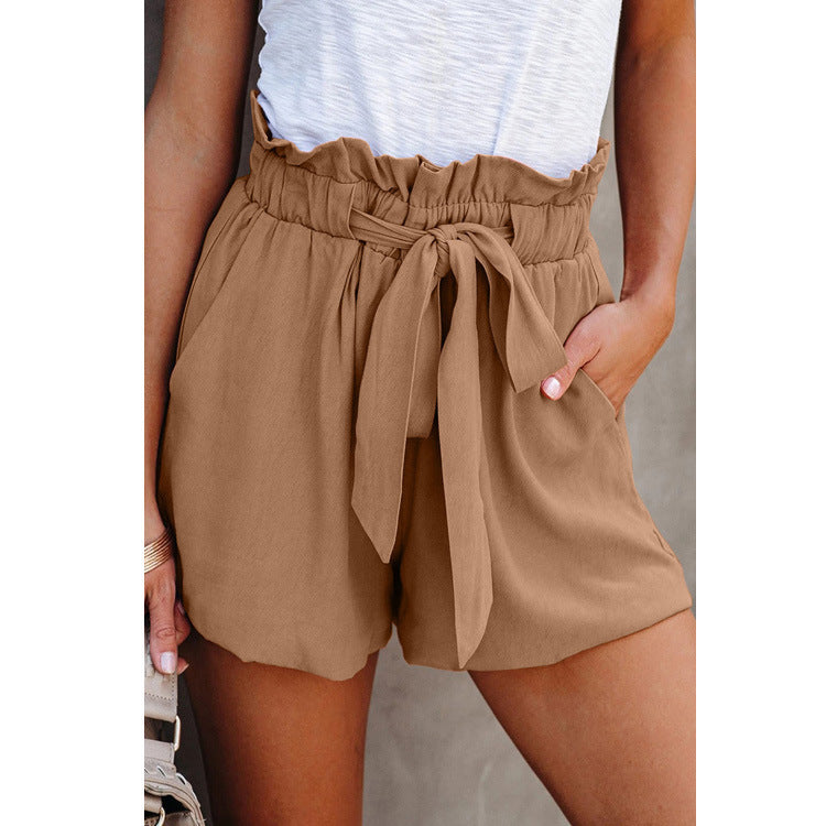 Women Casual Loose High Waist Shorts