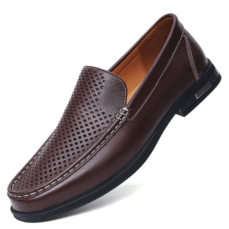 Leather Casual White Shoes