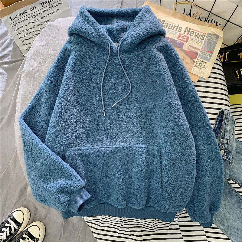 Thickened Lamb Down Furry Sweater