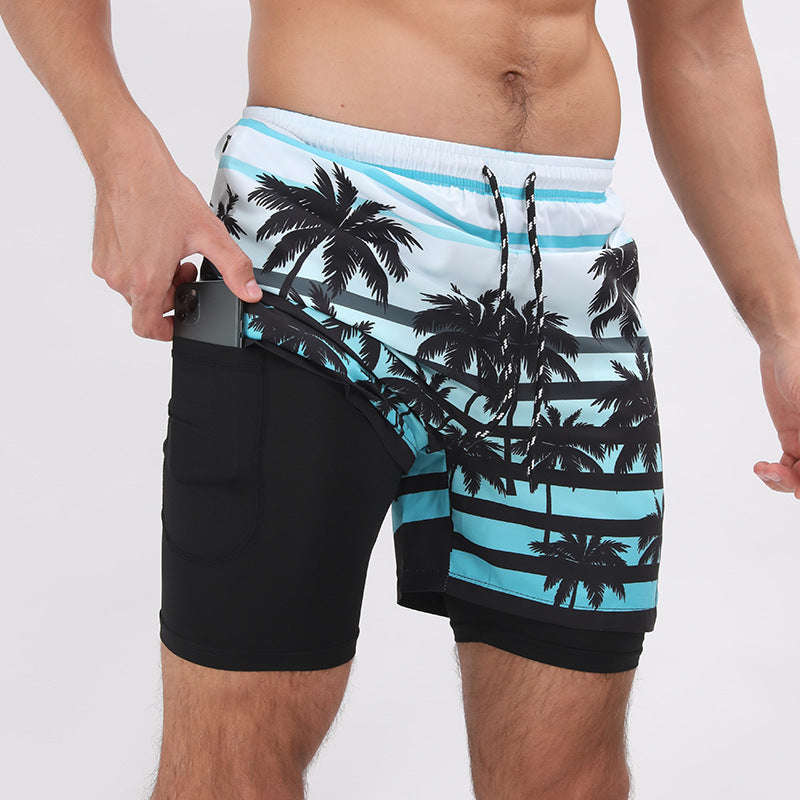 Double Layer Casual Sport And Beach Shorts